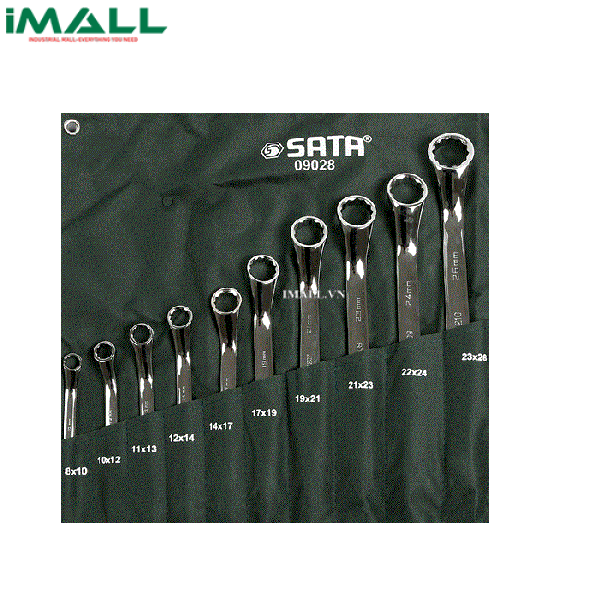 Bộ cờ lê hai đầu vòng 11 chi tiết (8~27mm) SATA 09028