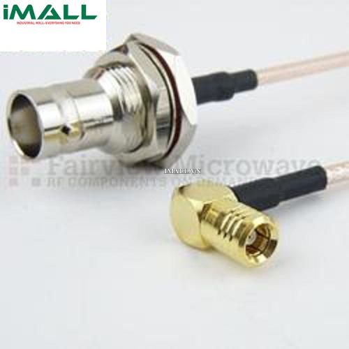 Cáp RA SMB Plug - BNC Female Fairview FMC2638315 (RG-316 Coax; 1 GHz )