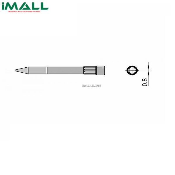 Đầu típ dùng cho máy hàn thiếc Weller THM D (T0054490799)