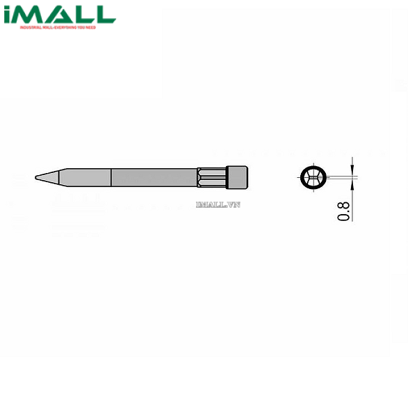 Đầu típ dùng cho máy hàn thiếc Weller THM B (T0054490599)