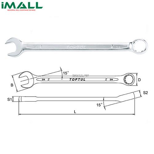 Cờ lê vòng miệng hệ inch 3/4" Toptul ACEA2424