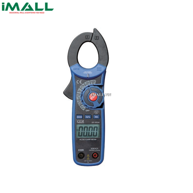 Ampe kìm AC CEM DT-350H (True RMS, 400A AC, 600V)