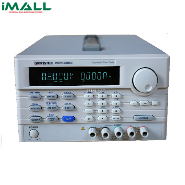 Nguồn DC lập trình 2 khoảng GW instek PSM-6003 (60V, 6A, 200W, 1CH)