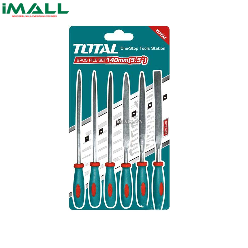 Bộ giũa sắt 6 chi tiết (3x140mm) Total THT91462