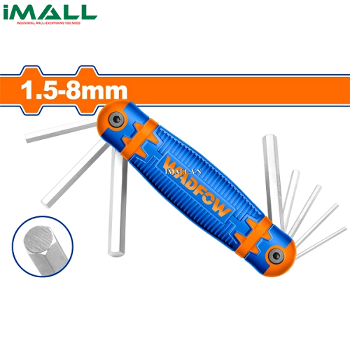 Bộ 8 chìa lục giác 1.5-8mm Wadfow WHK1281