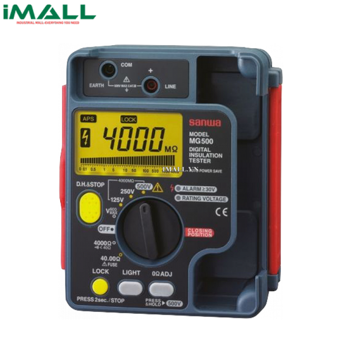 Máy đo điện trở cách điện SANWA MG500 (500/250/125V, 4000MΩ)