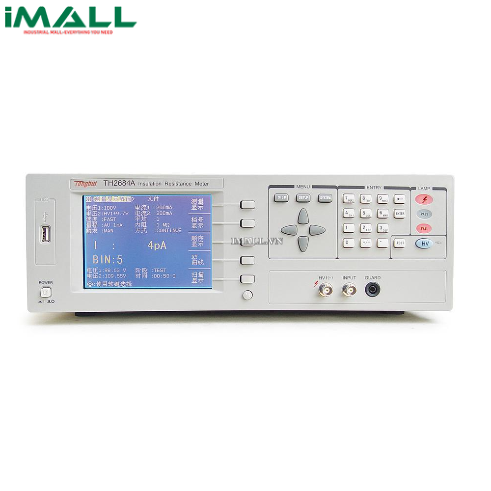 Máy đo điện trở cách điện độ chính xác cao Tonghui TH2684 (10kΩ~50TΩ)