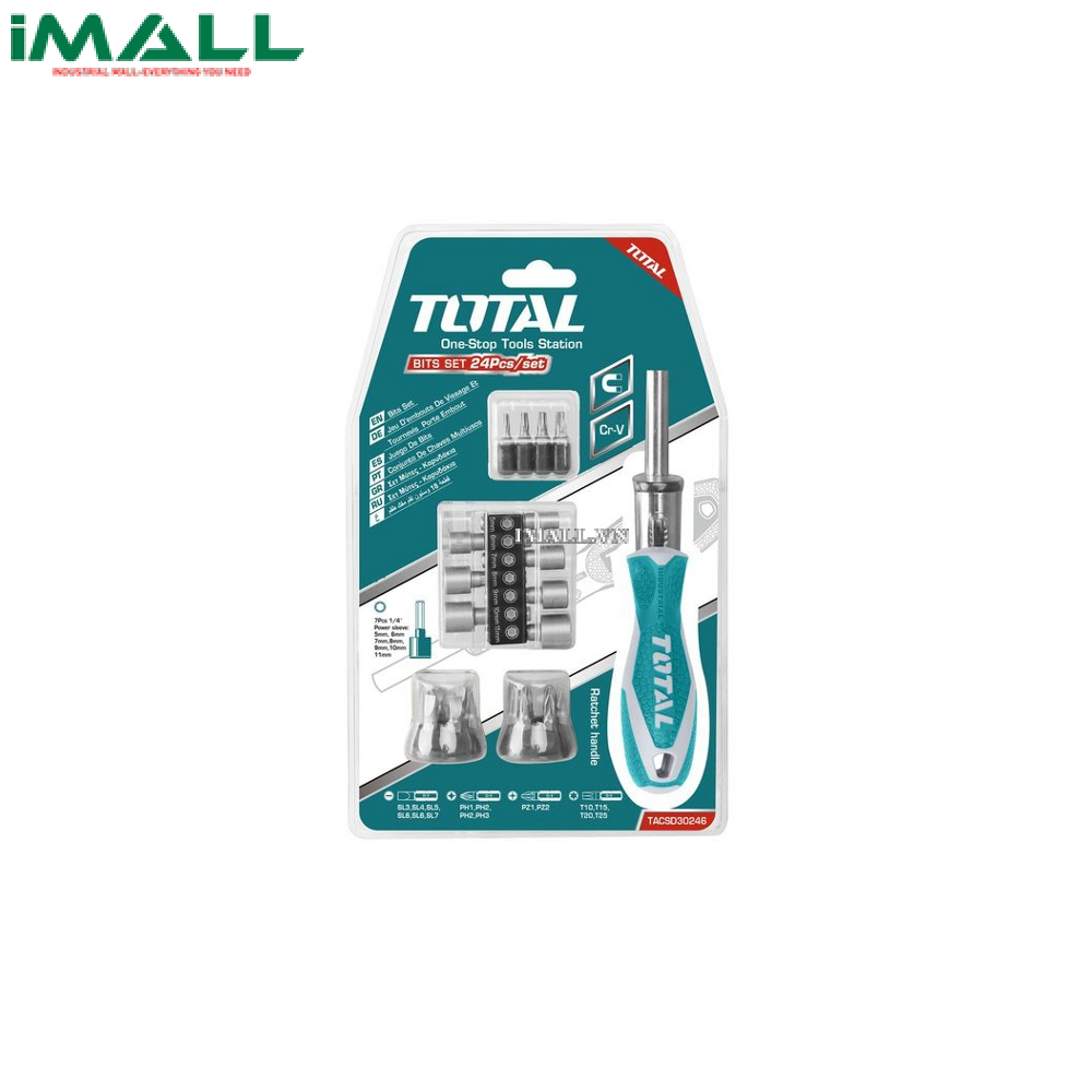 Bộ mũi vít 24 chi tiết Total TACSD30246