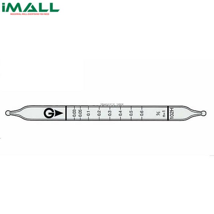 Ống dò đo nhanh Hexane CH3 （CH2） 4CH3 Gastec 102H (0,015 ~ 1,2%)
