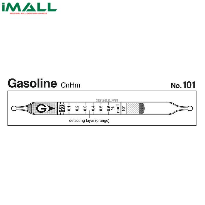 Ống dò đo nhanh Xăng CnHm Gastec 101 (0,015 ~ 1,2%)