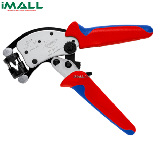 Kềm Bấm Cos Pin Rỗng Twistor® T Ngàm Xoay Rotatable Die Head KNIPEX 97 53 19