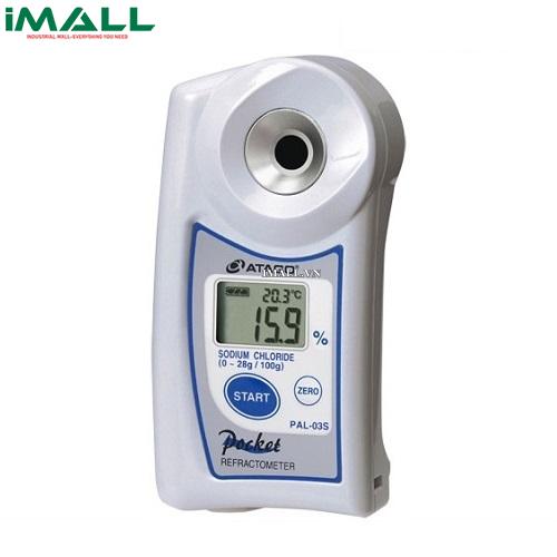 Khúc xạ kế điện tử đo độ mặn ATAGO PAL-03S (0.0~28.0%, Cat.no 4403)