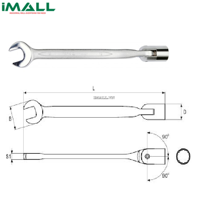 Cờ lê miệng điếu Yato YT-4953 (12mm)