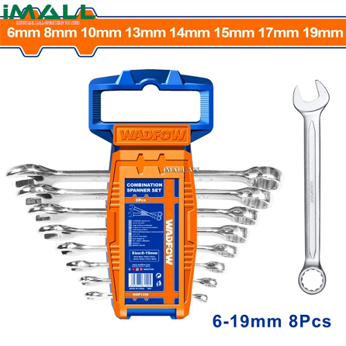 Bộ 8 cờ lê vòng miệng 6-19mm Wadfow WSP1208