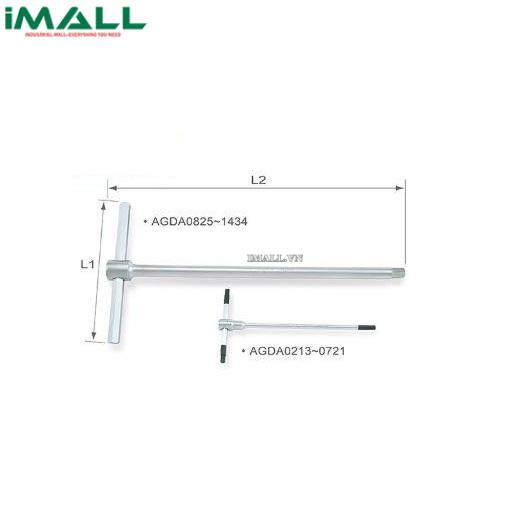 Tuýp chữ T đầu lục giác TOPTUL AGDA0213