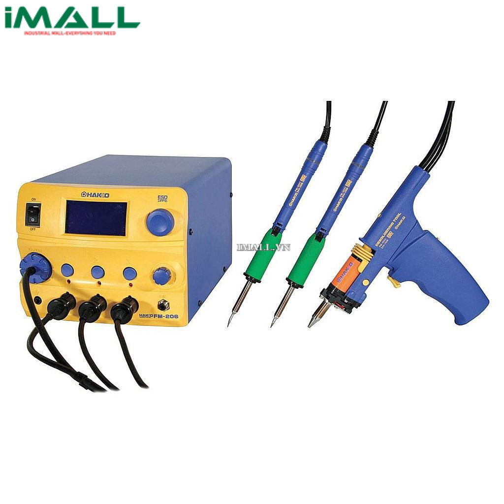 Máy hàn/ khò/ hút thiếc SMD đa năng HAKKO FM-206 (220V/410W, FM206-12)