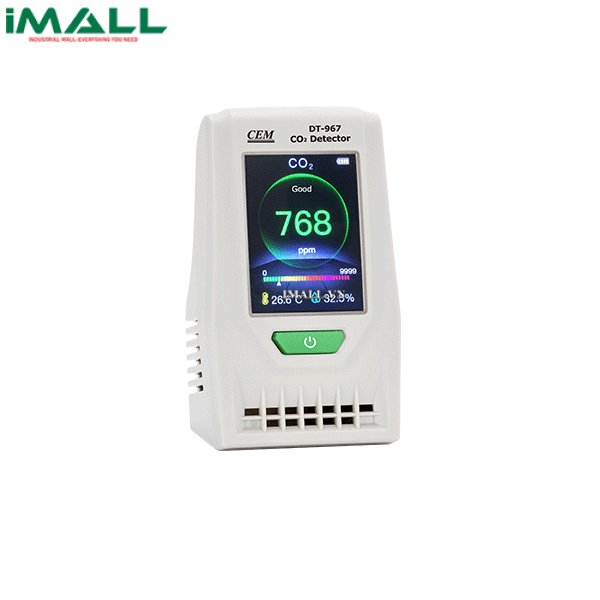 Máy đo chất lượng không khí, khí CO2 trong nhà CEM DT-967 (0~9999ppm;-10~60℃;0.1~100.0%RH)