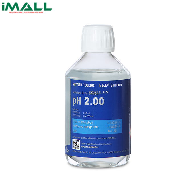 Dung Dịch Chuẩn pH 2.00 METTLER TOLEDO 51350016 (Chai 250 mL x 6)