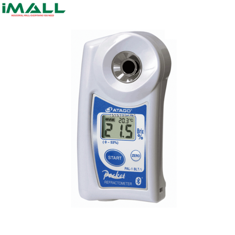 Khúc xạ kế điện tử đo độ ngọt ATAGO PAL-1 BLT/i (0.0 ~ 53.0% Brix, Bluetooth, Cat.no 3810i)