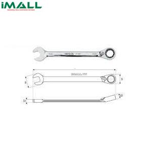 Cờ lê vòng miệng tự động đảo chiều có chốt khóa Yato YT-1663 (20mm)