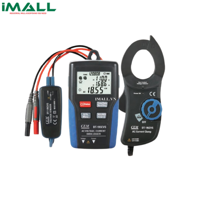 Bộ ghi dữ liệu điện CEM DT-195CVS (1-600V, 1-200A)