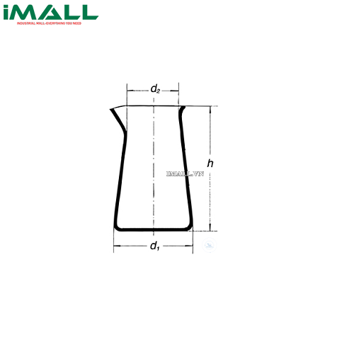 Cốc đong Philips thấp thành WITEG 5 505 003 (500ml; 10 cái)