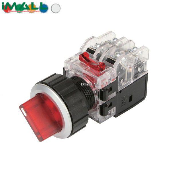 Công tắc 2 vị trí tự nhả Hanyoung nux MRT-A2R1A3A (30mm đèn Xanh dương 380V)