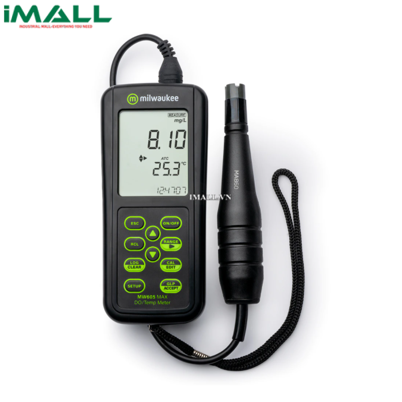 Máy đo DO/nhiệt độ điện tử cầm tay Milwaukee MW605 MAX