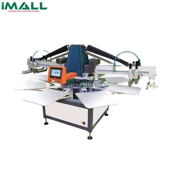 Máy in lụa tự động tám trạm cho áo phông Hoystar GW-2C-8S (700pcs/h)
