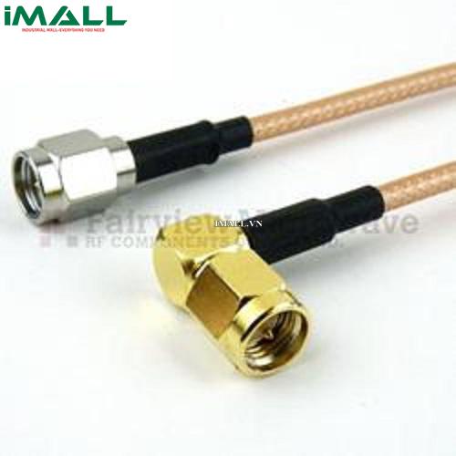 Cáp RA SMA Male - SMA Male Fairview FMC0204317 ( RG-316-DS Coax; 3 GHz )