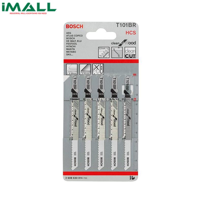 Bộ 5 lưỡi cưa lọng cho gỗ T 101 BR BOSCH 2608630014