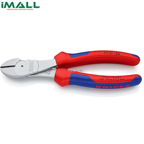 Kìm Cắt Thân Chéo (180mm Cắt Thép Lò Xo Ø 2.2 mm) Knipex 74 05 180