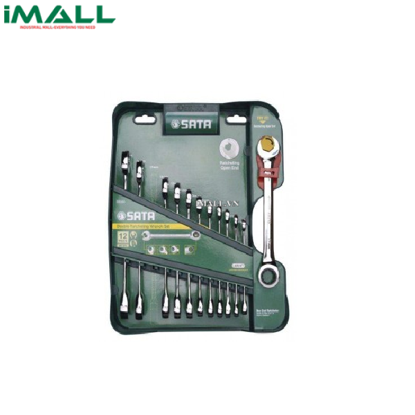 Bộ cờ lê tự động hai đầu vòng miệng 12 chi tiết (8~19mm) SATA 09066