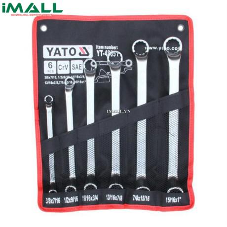 Bộ cờ lê 2 đầu tròng hệ inch 6 chi tiết Yato YT-48651 (3/8" to 1")