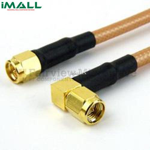 Cáp SMA Male - RA SMA Male Fairview FMC0204143LF ( RG-142 Coax; 6 GHz )