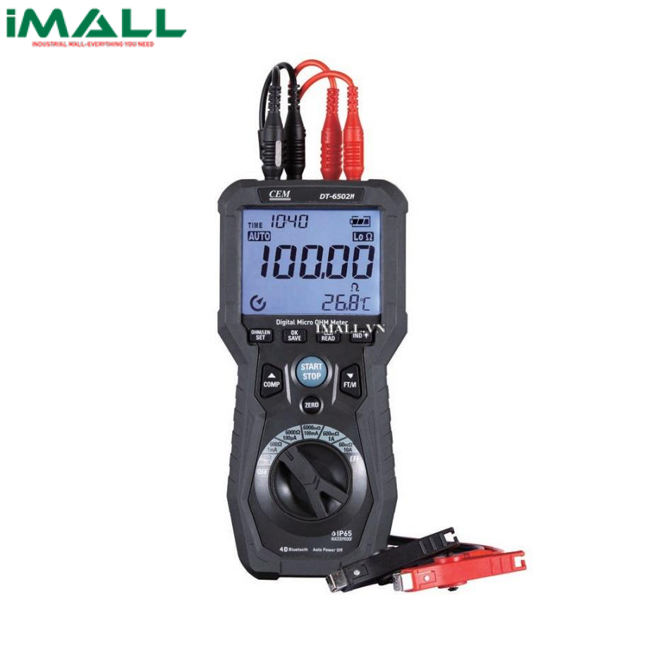 Thiết bị kiểm tra điện trở thấp và đo chiều dài cáp CEM DT-6502H (60.000mΩ~6.0000kΩ, 1000m~30km)