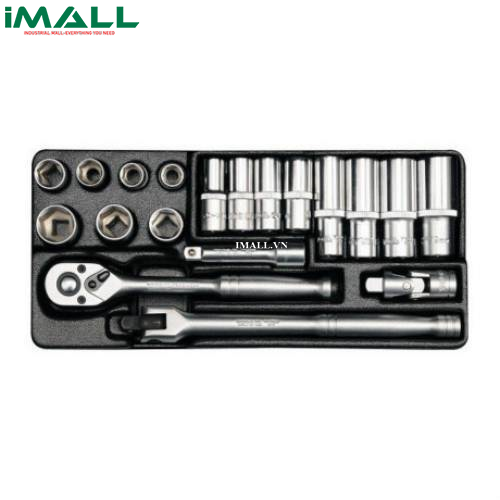 Bộ tuýp tay vặn tổng hợp 19 chi tiết Yato YT-38641 (3/8")