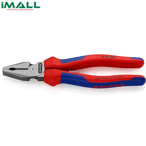 Kìm Đa Năng Lưỡi Cắt 63 HRC Dài 200mm, Tay cầm êm Knipex 02 02 200