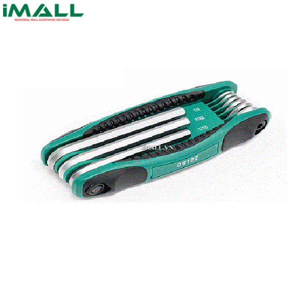Bộ lục giác gập 8 chi tiết hệ inch SATA 09122 (5/64~1/4")