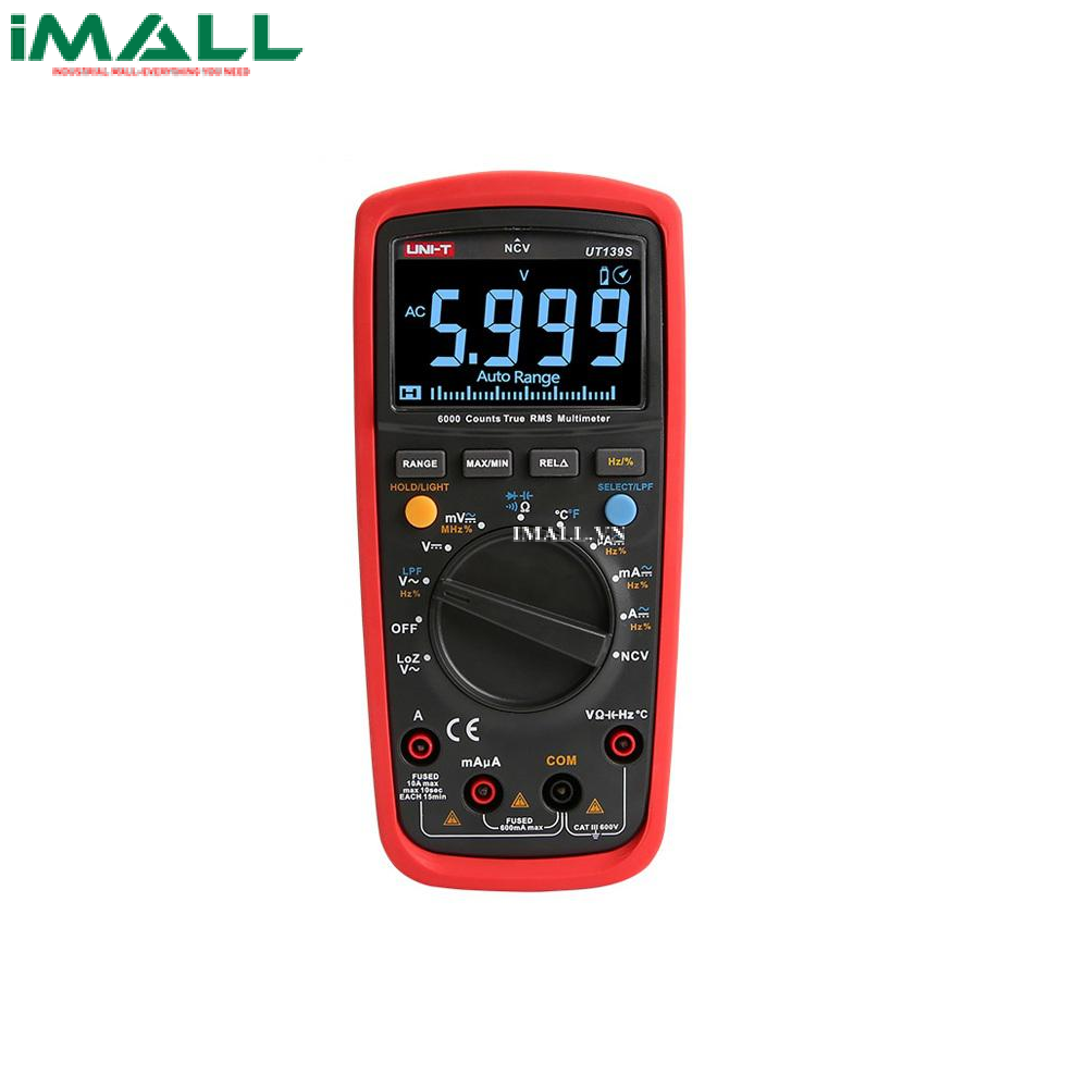 Đồng hồ vạn năng UNI-T UT139B (600V, 10A, True RMS, 40MΩ)