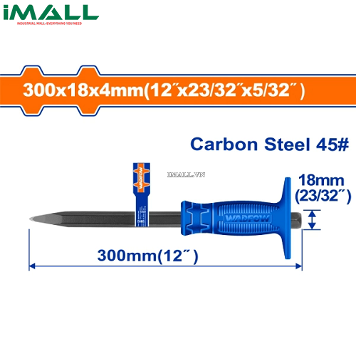 Mũi đục nhọn bê tông 18x300mm Wadfow WCC1304