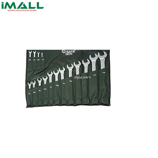 Bộ cờ lê vòng miệng 16 chi tiết (hệ inch) SATA 09074 (1/4~1-1/4")