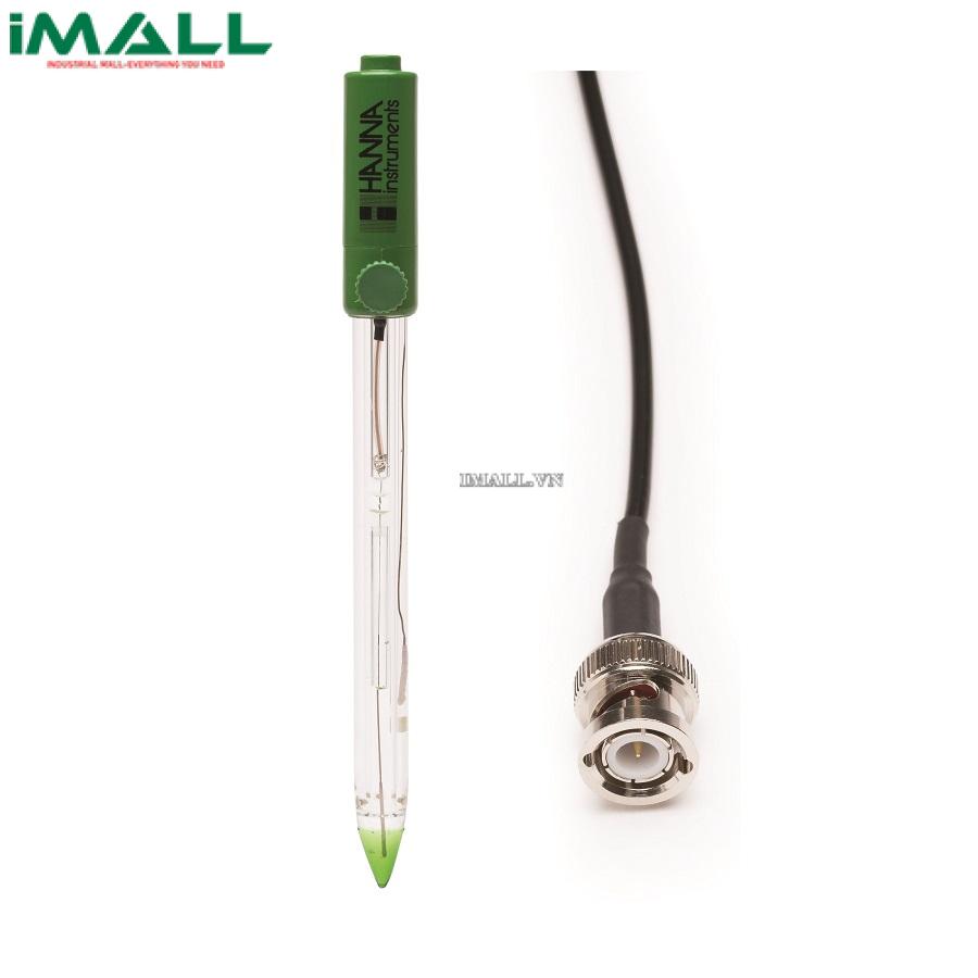 Điện cực đo pH HANNA HI1053B (0-12pH, 0.1 bar, đo PH trong dung dịch có độ dẫn điện thấp >200uS, nước cất)