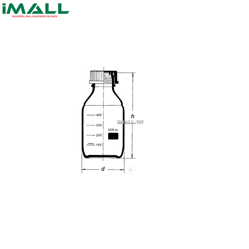 Chai trung tính WITEG 5 526 020 S (20000ml; 6 cái)