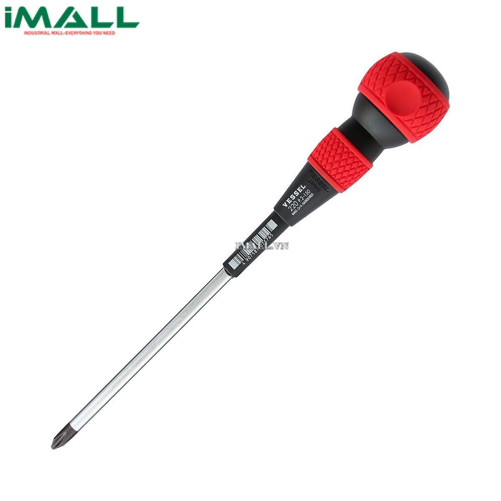 Tô vít 4 cạnh cán đầu bi Vessel 220 (No.2x150mm)