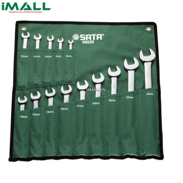 Bộ cờ lê vòng miệng 17 chi tiết (6~22mm) SATA 08018