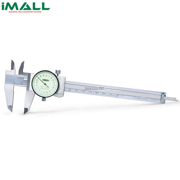 Thước cặp đồng hồ (100mm, 0.02mm) INSIZE 1312-100AW (Không có con lăn)