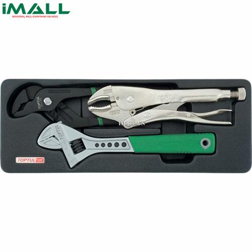 Bộ kìm, mỏ lết có điều chỉnh Toptul GBAT0301