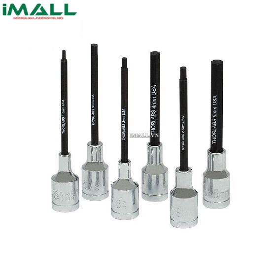 Bộ chìa lục giác đầu vuông THORLABS BDSH-KIT/M (6-Piece, 1/4")