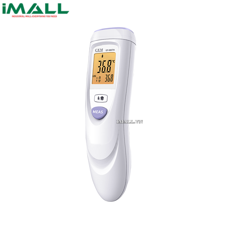 Nhiệt kết đo trán hồng ngoại không tiếp xúc CEM DT-8807H (32.0~42°C(người), 0~60°C(vật)